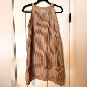 Crocheted cover up. Never worn. High neck, cute for on and off the beach.